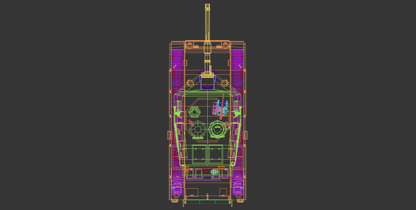 Low Poly Tank 02 Low-poly 3D model_17