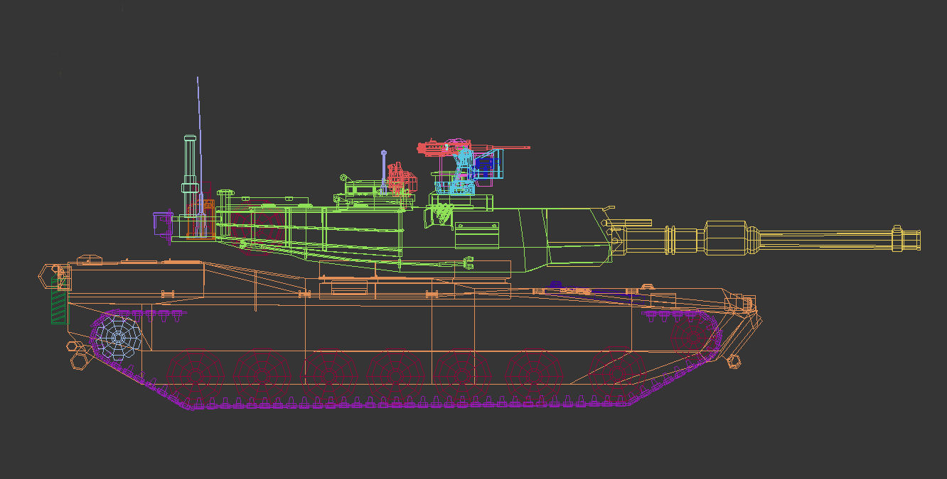 Low Poly Tank 02 Low-poly 3D model_16