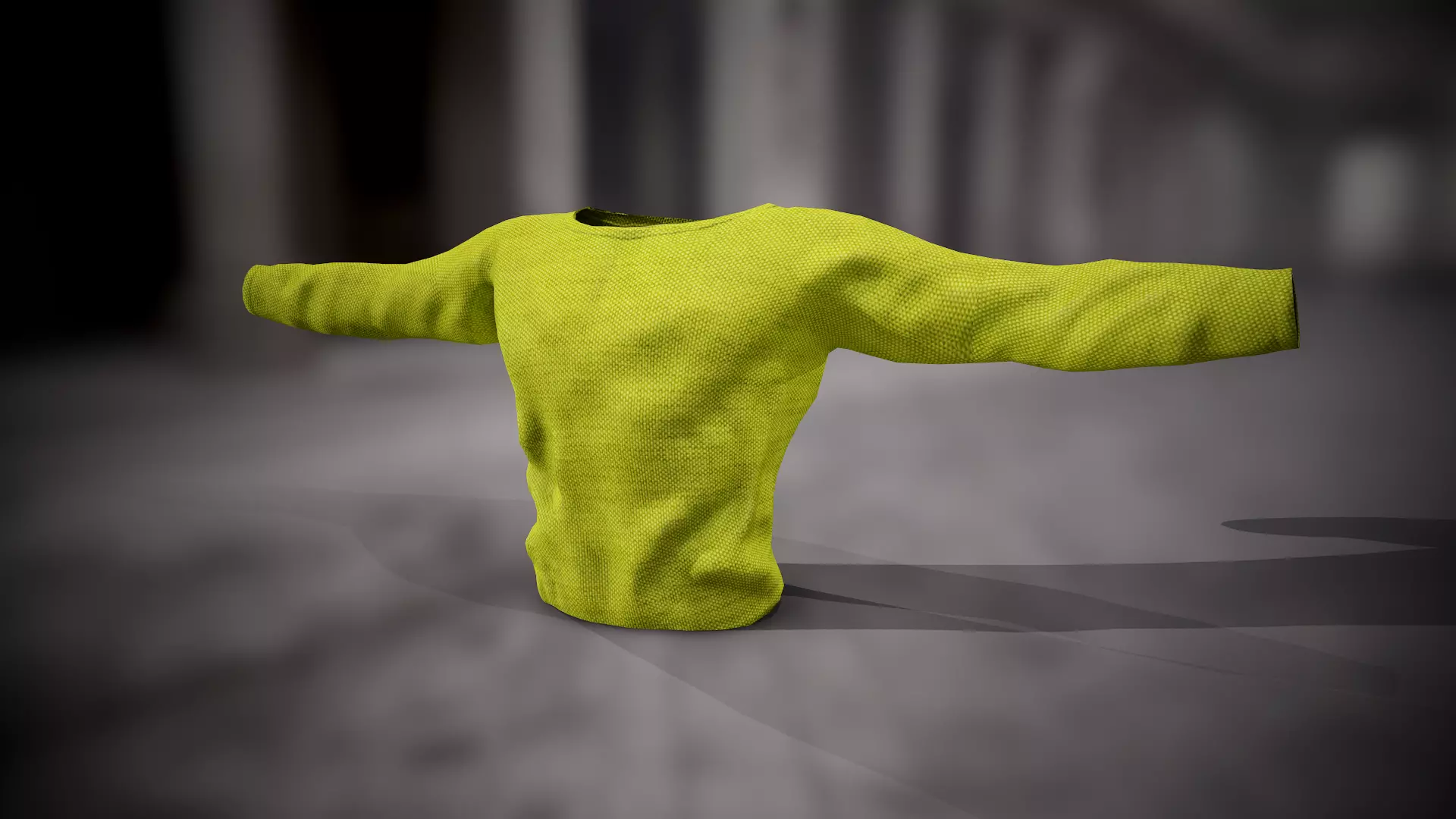 Sweatshirt 6 sweater on street Low-poly 3D model