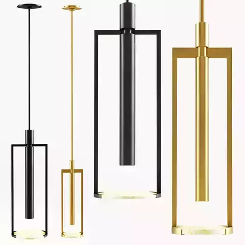 Melange Small and Medium Floating Disc Pendant