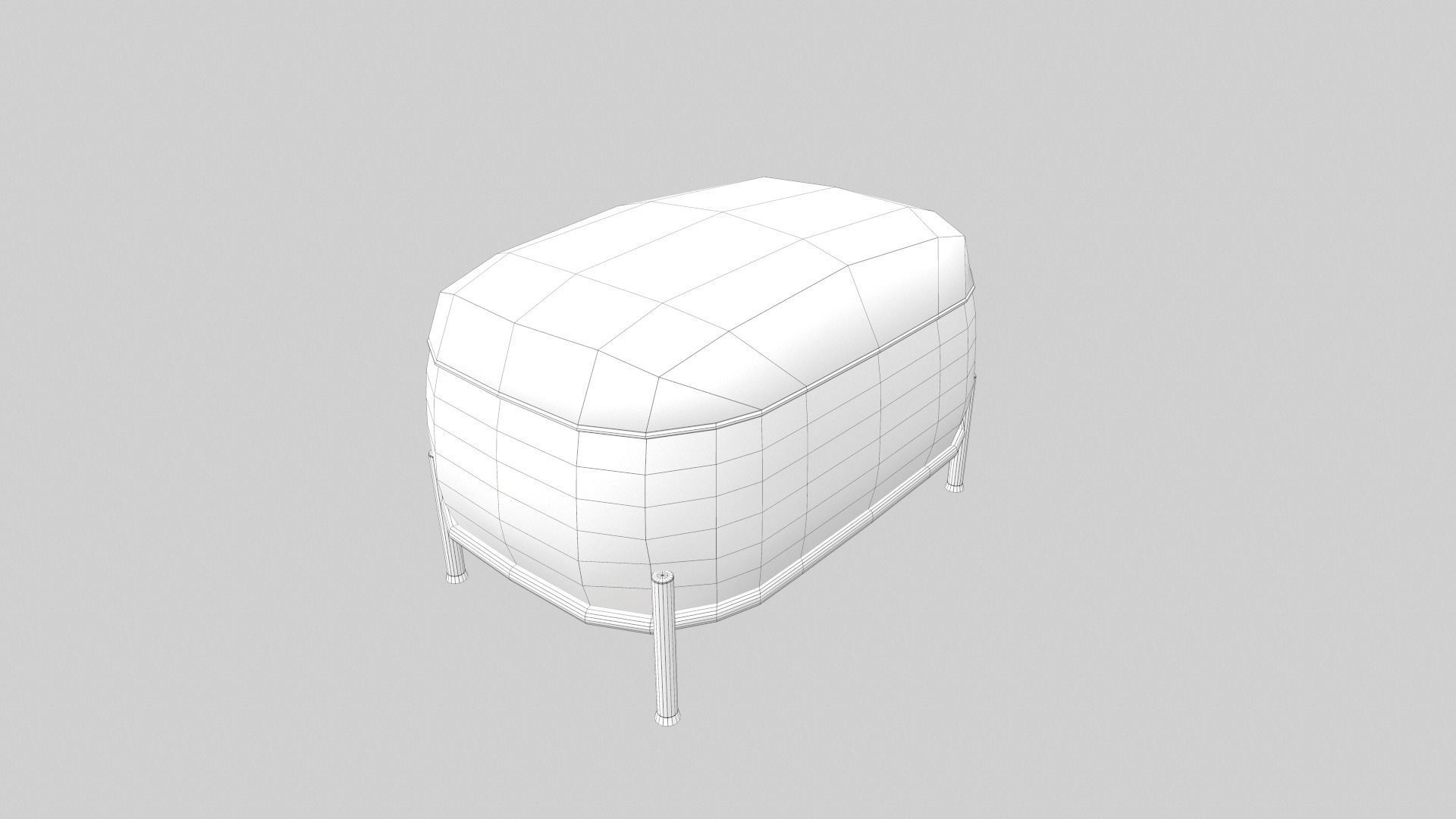 ChairsPuf Sklum Omba Low-poly 3D model_7