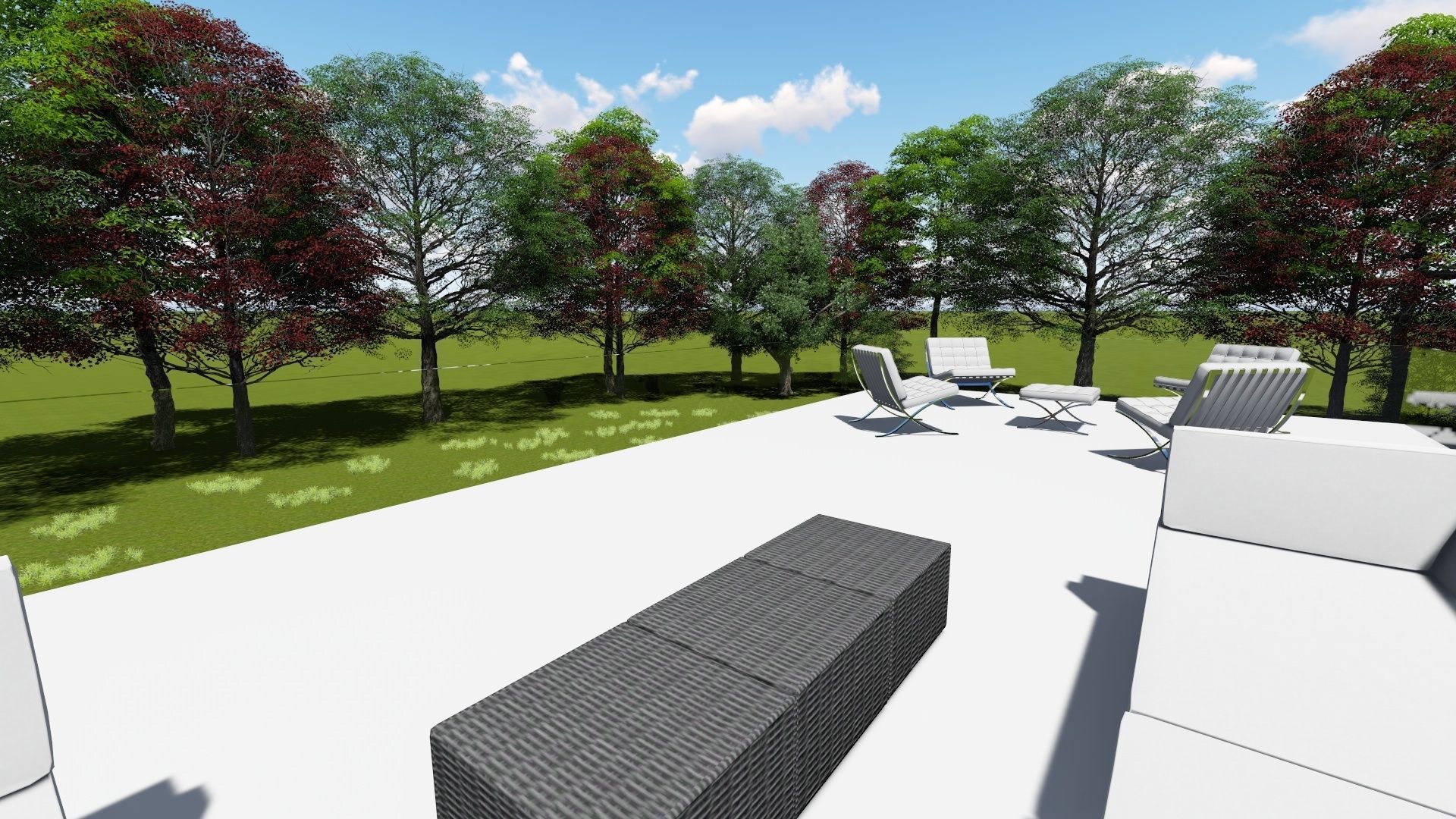 Modern house design 3D model_10