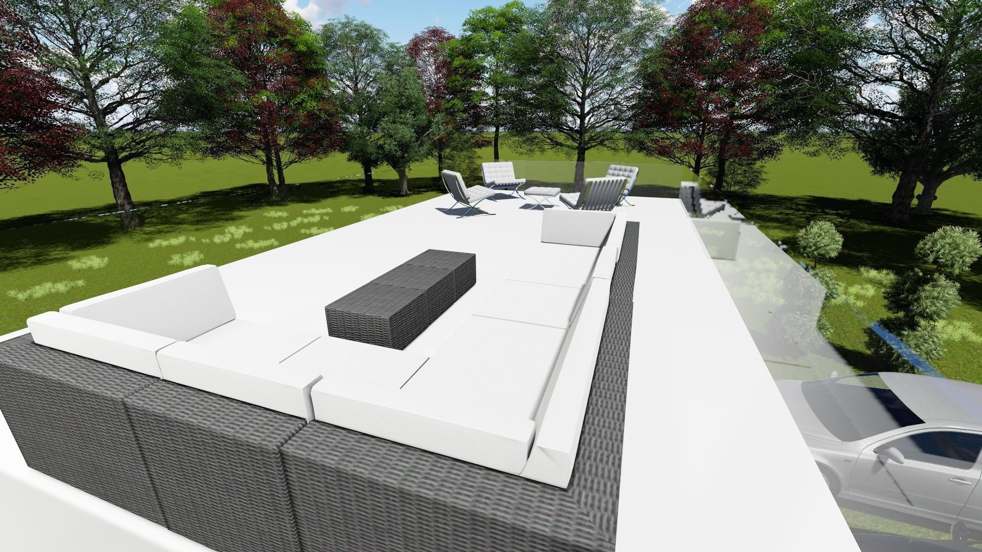 Modern house design 3D model_11