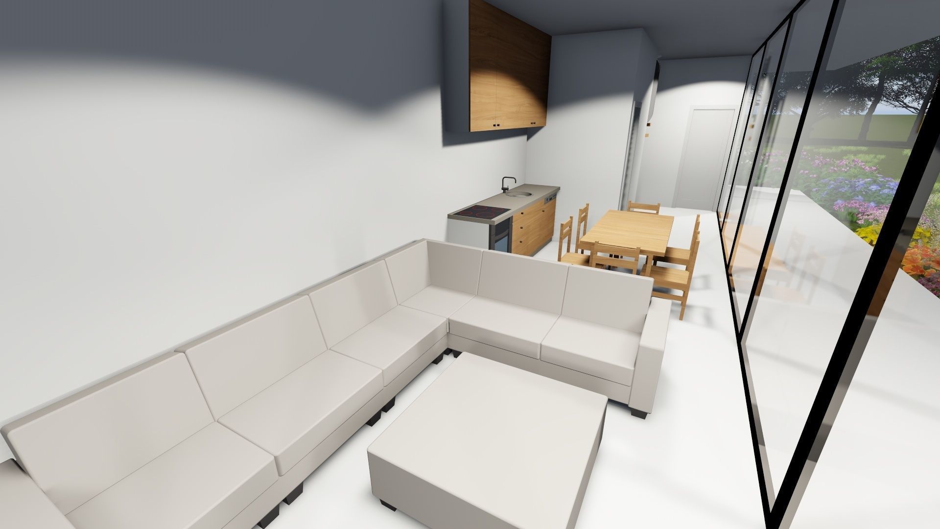 Modern house design 3D model_6