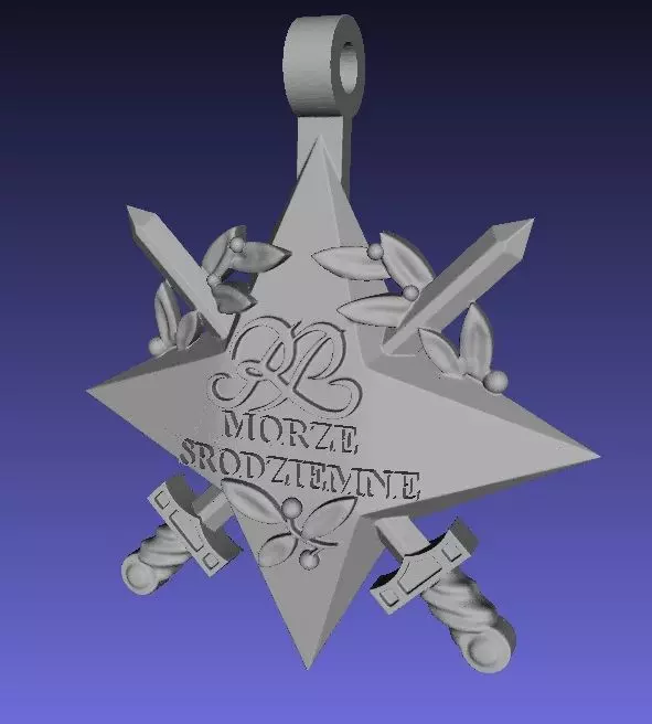 Official mediterranean sea polish star decoration 3D print model_0