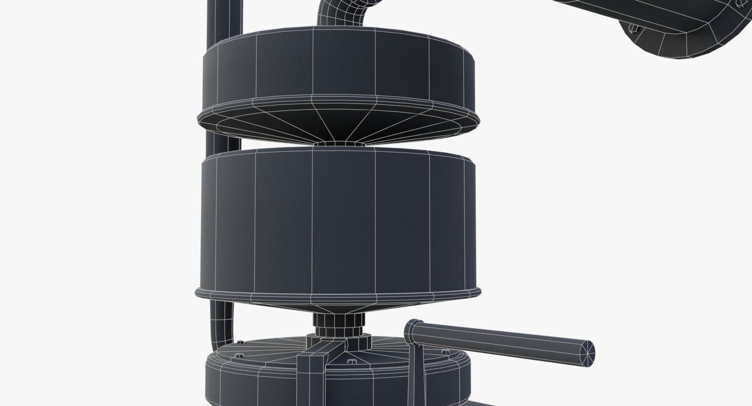 Bunker Air-Filter WWII Low-poly 3D model_19