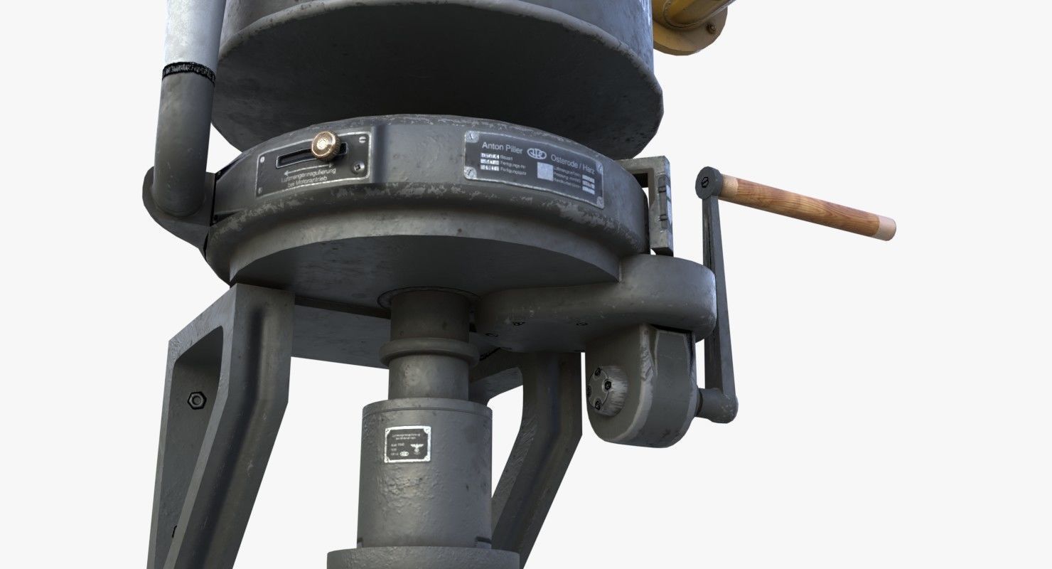 Bunker Air-Filter WWII Low-poly 3D model_8