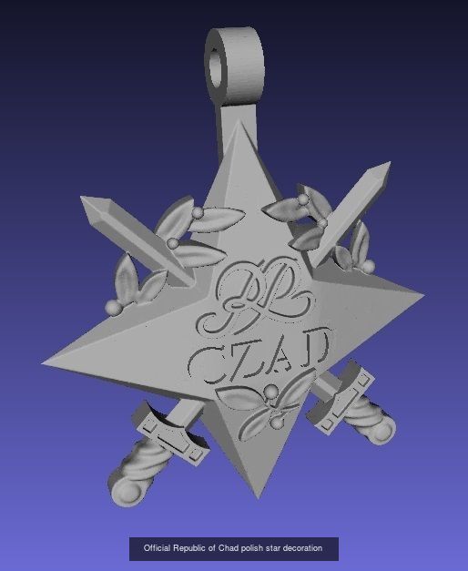 Official Poland Stars decorations 3D Model Collection_2