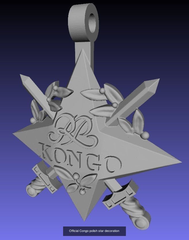 Official Poland Stars decorations 3D Model Collection_4