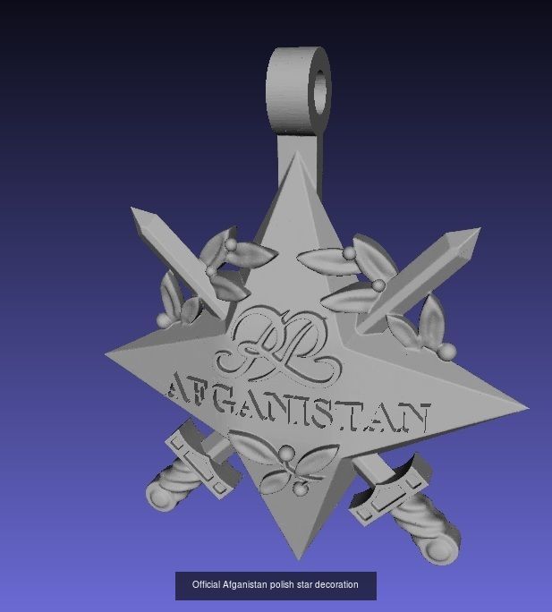 Official Poland Stars decorations 3D Model Collection_1