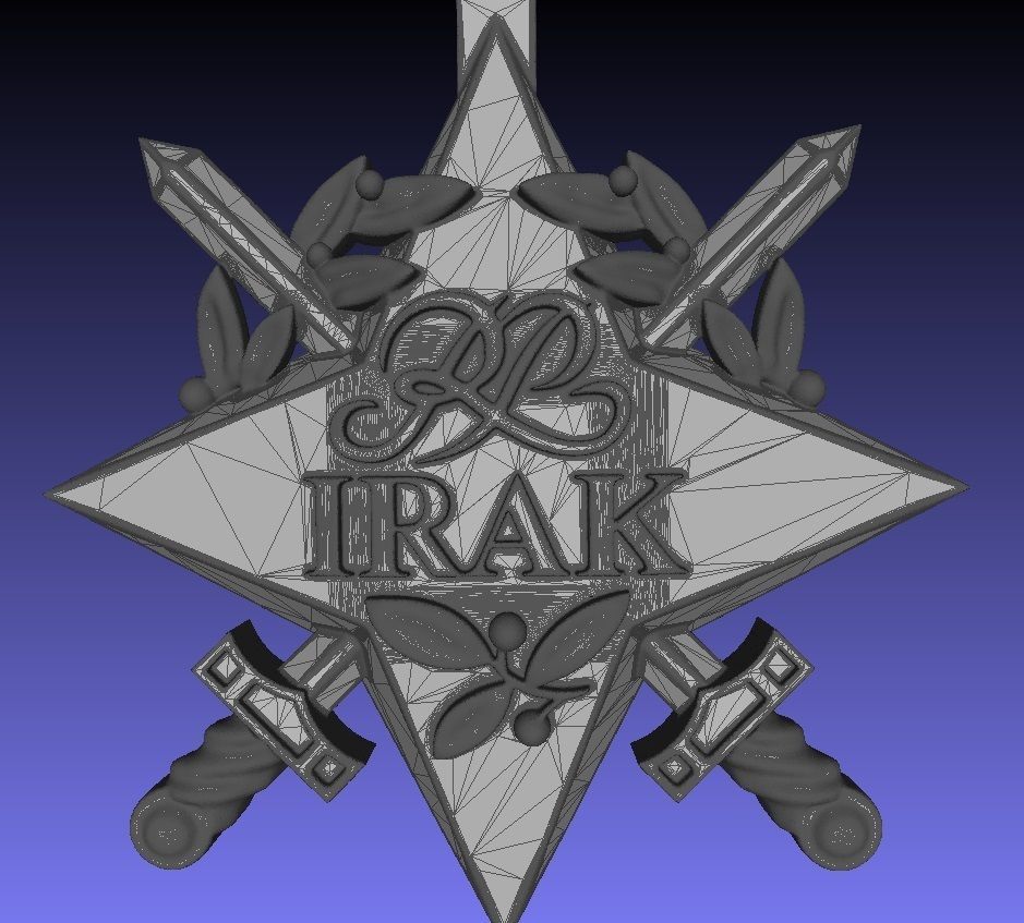 Official Poland Stars decorations 3D Model Collection_7