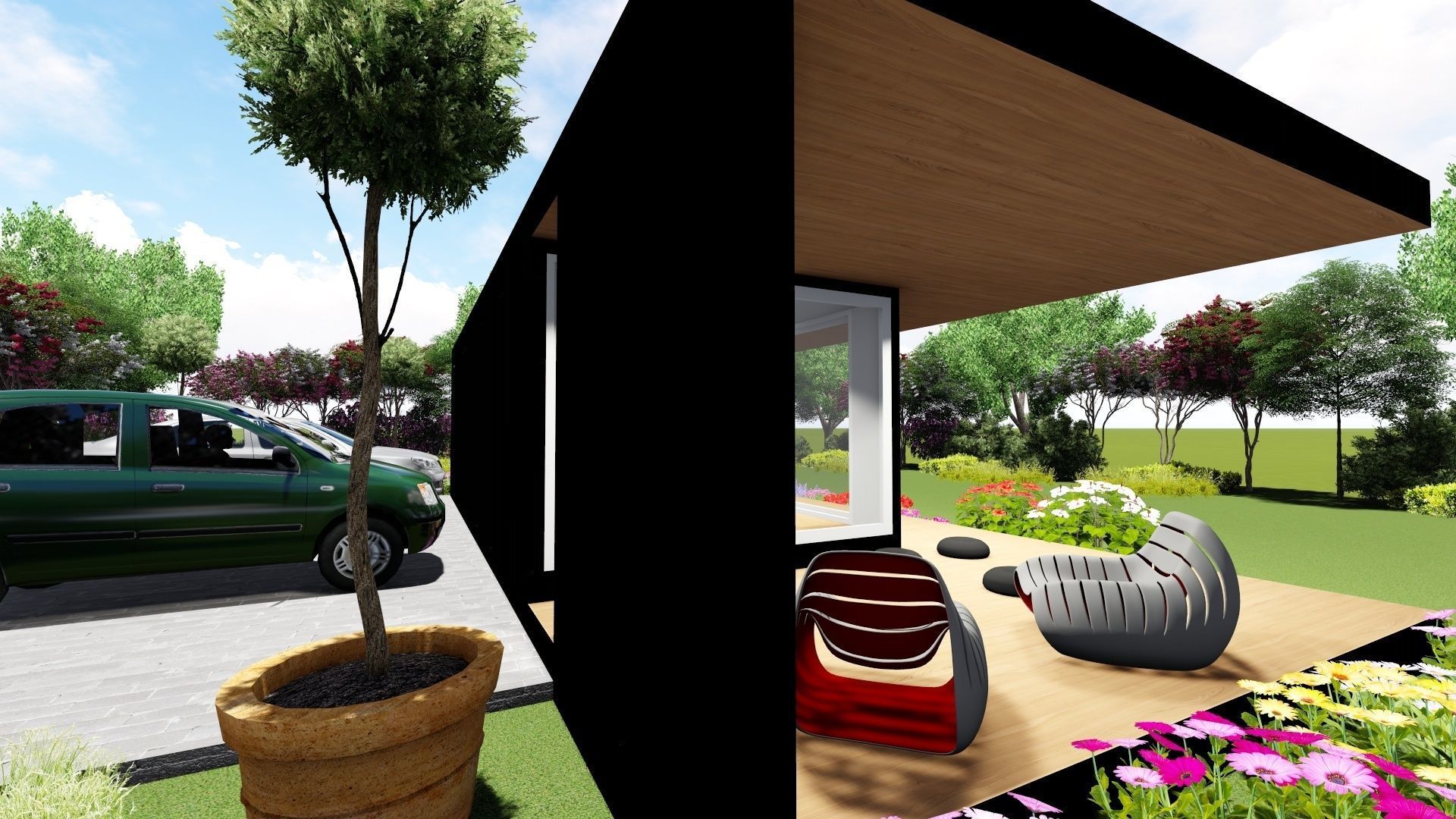 Small house design 3D model_4