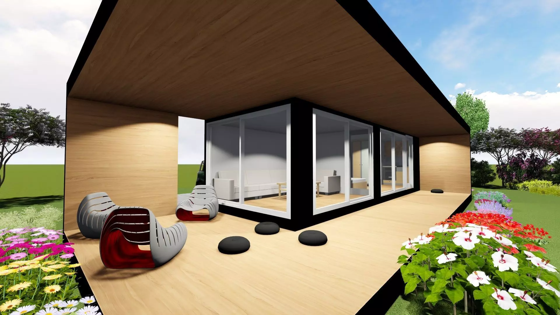 Small house design 3D model_0