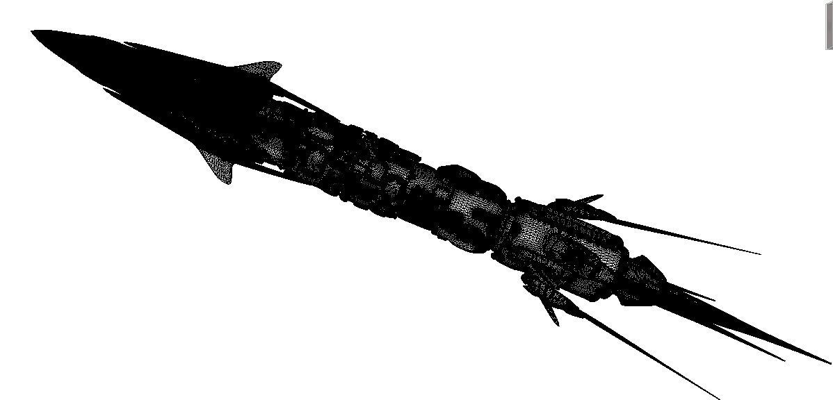 Deep Space Ship 02763 3D model_15