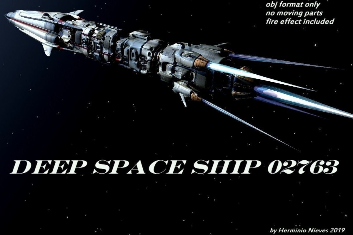 Deep Space Ship 02763 3D model_10