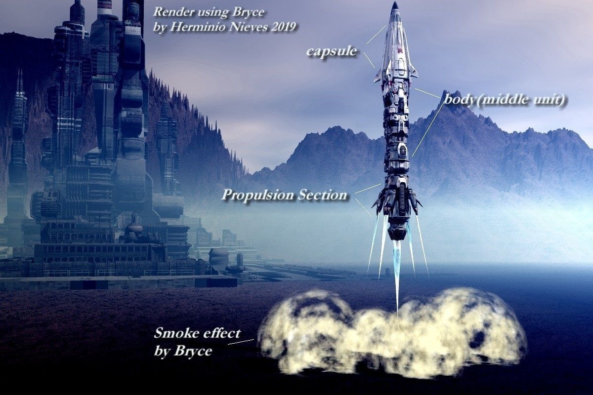 Deep Space Ship 02763 3D model_12