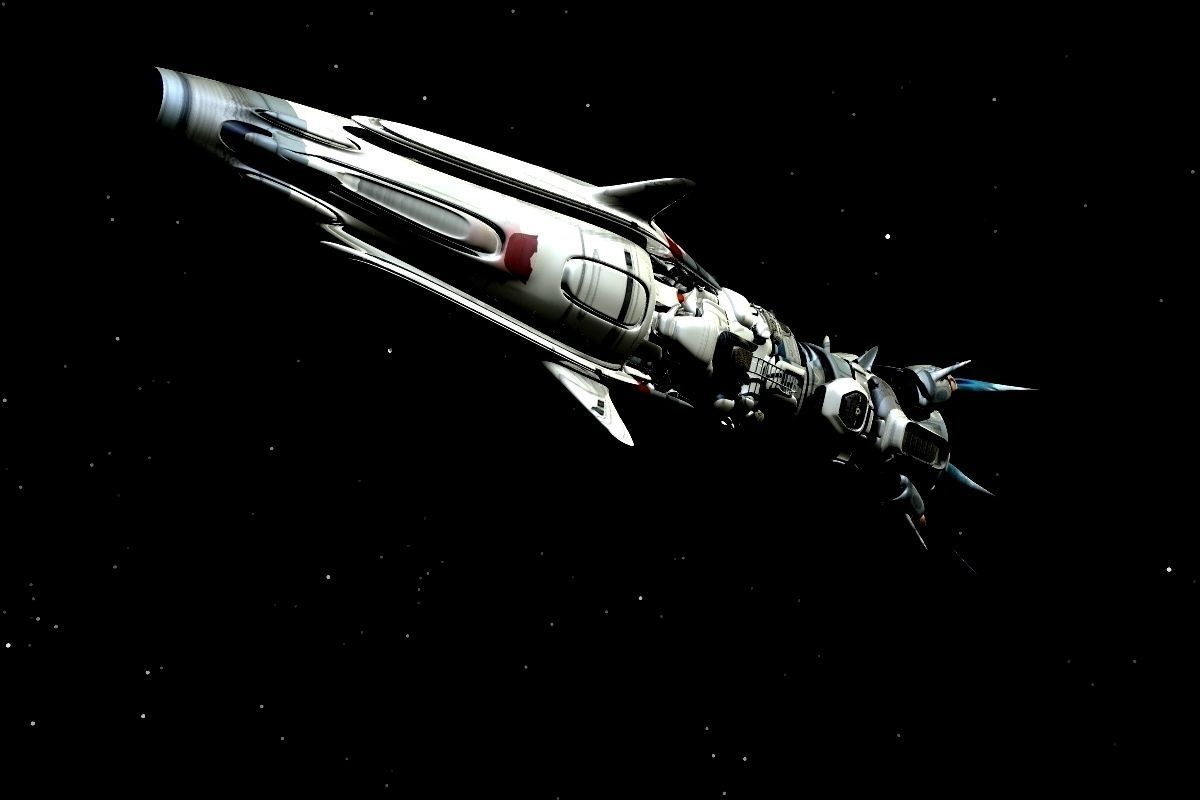 Deep Space Ship 02763 3D model_1