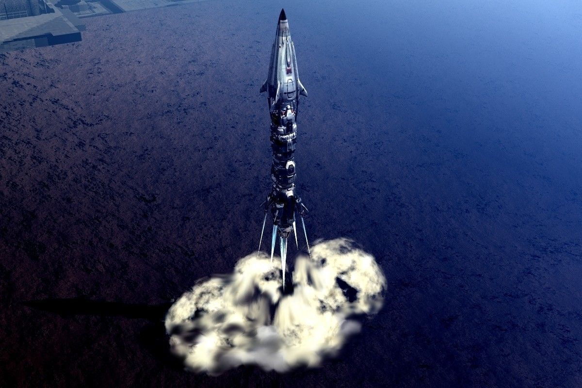 Deep Space Ship 02763 3D model_19