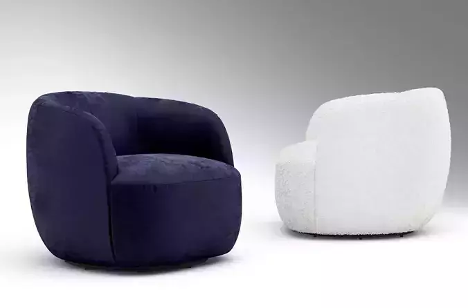 CB2 GWYNETH armchair 3D model