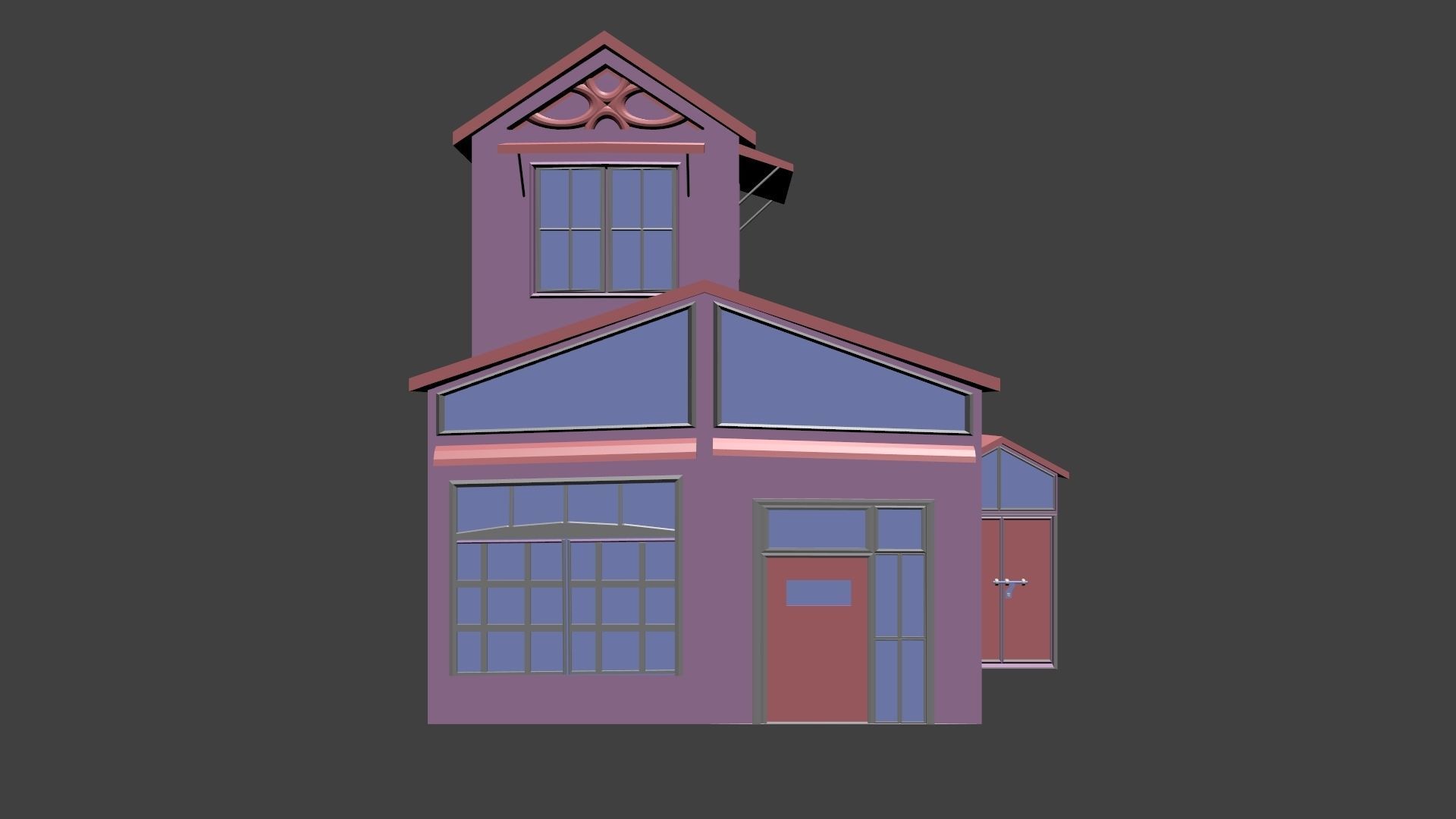 House with roof Free low-poly 3D model_18