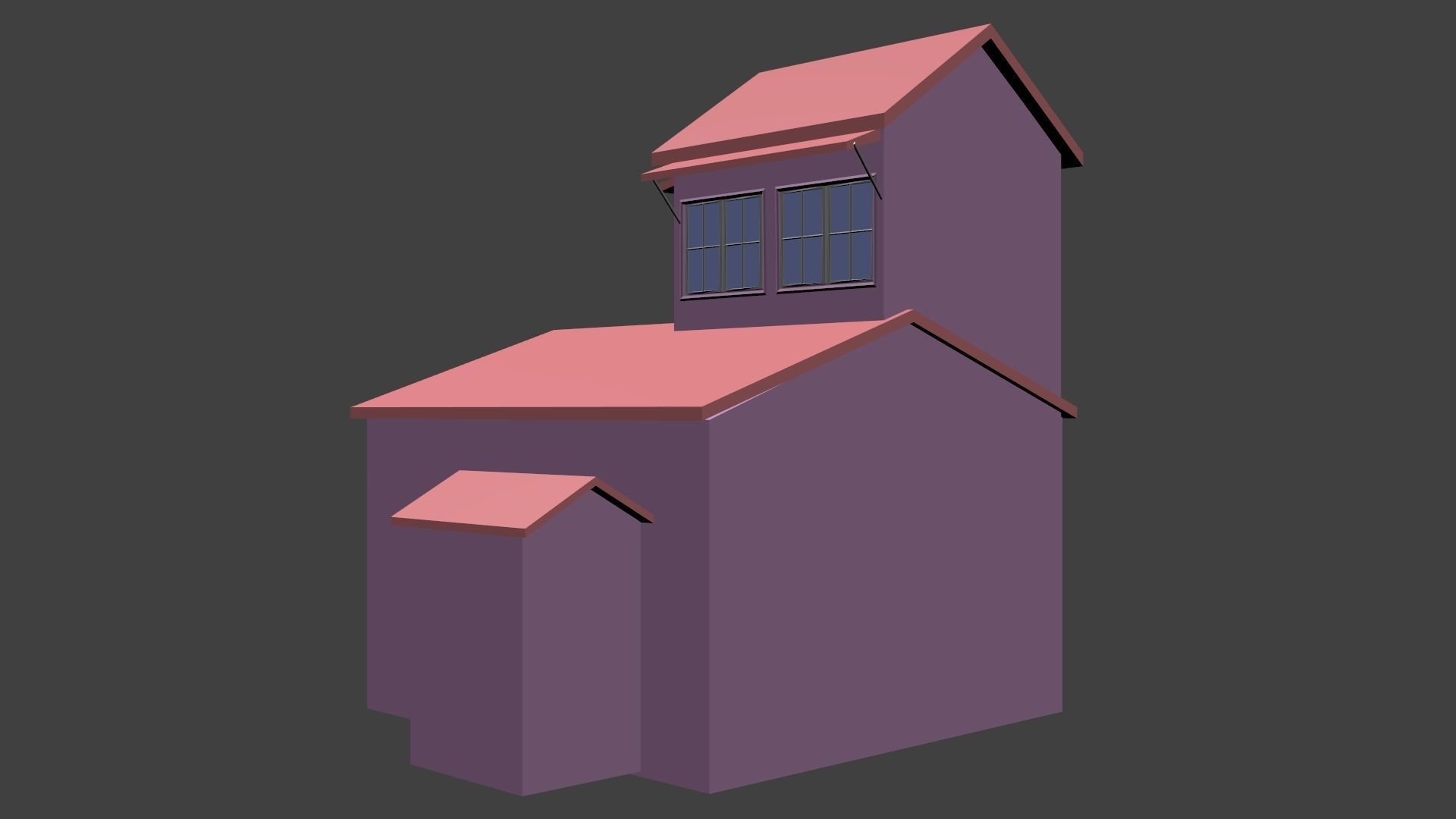 House with roof Free low-poly 3D model_12