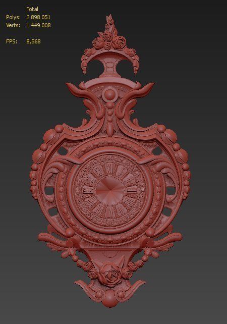 Clock 3d model 3D print model_7