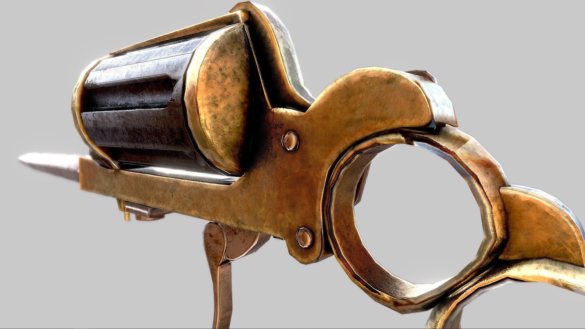 Strange Guns Collection Low-poly 3D model_6