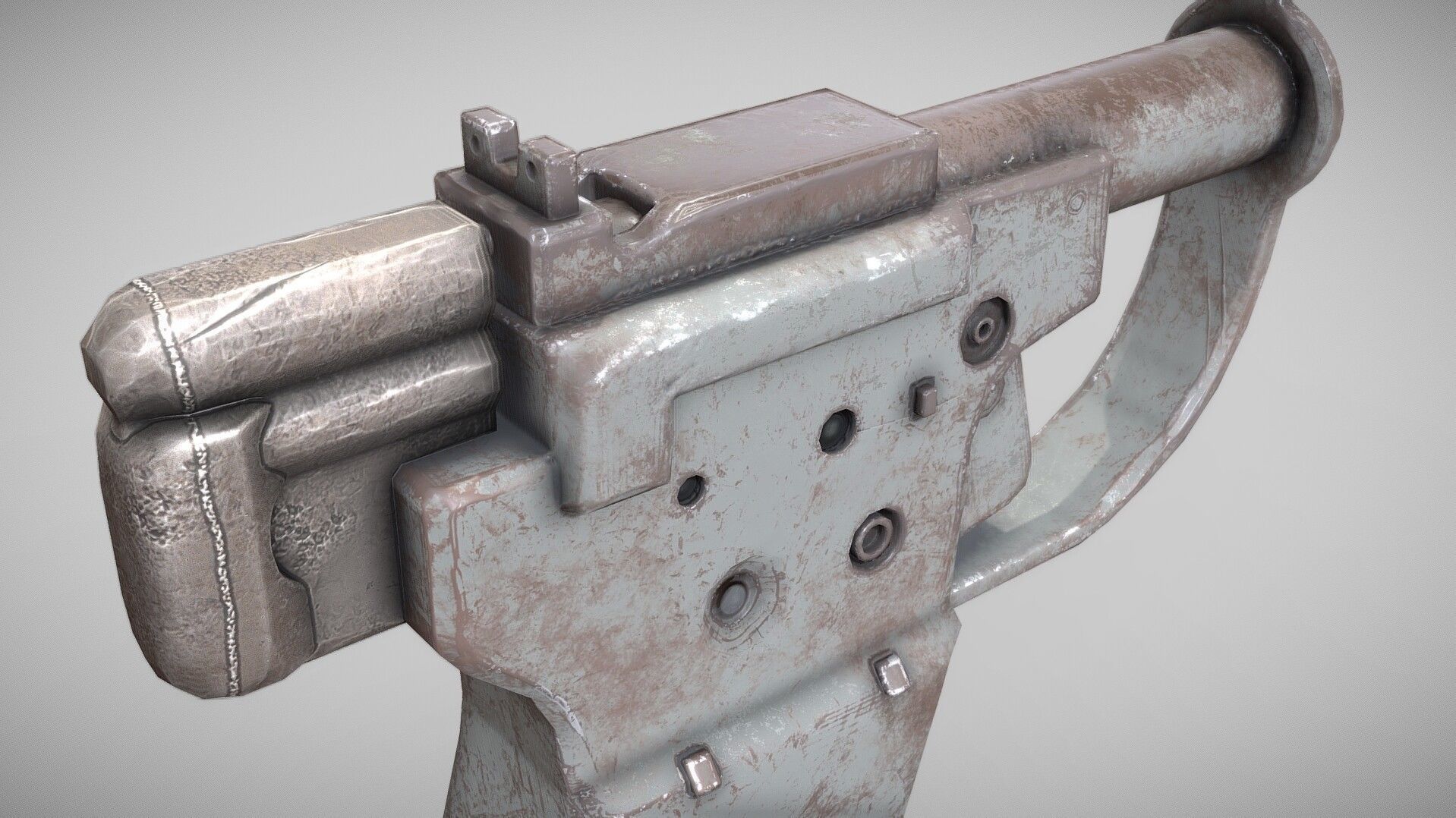 Strange Guns Collection Low-poly 3D model_8