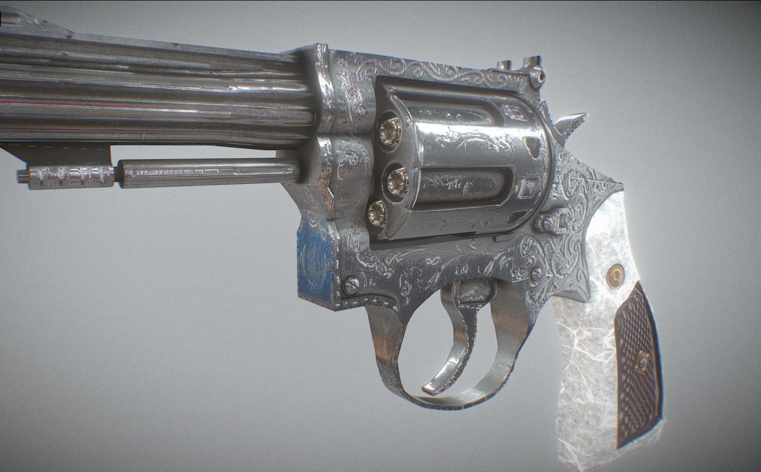 Strange Guns Collection Low-poly 3D model_18