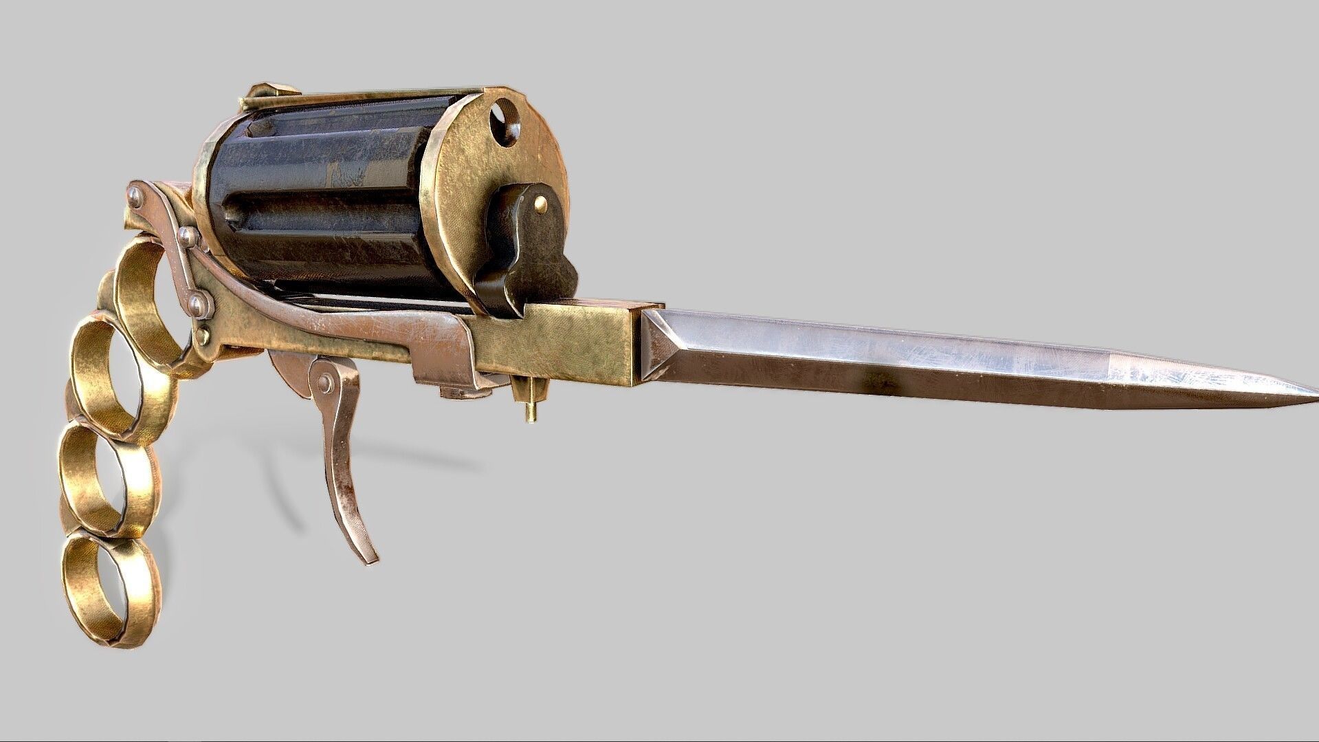 Strange Guns Collection Low-poly 3D model_3