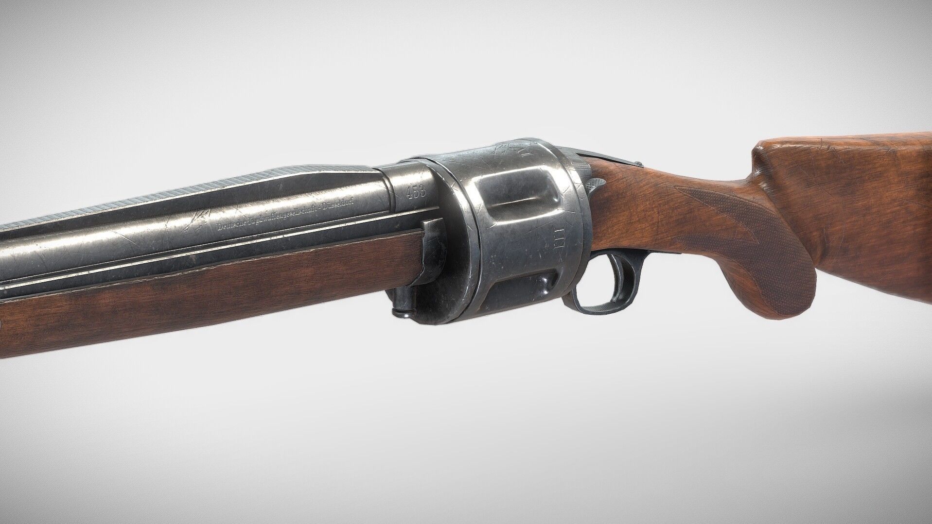 Strange Guns Collection Low-poly 3D model_11