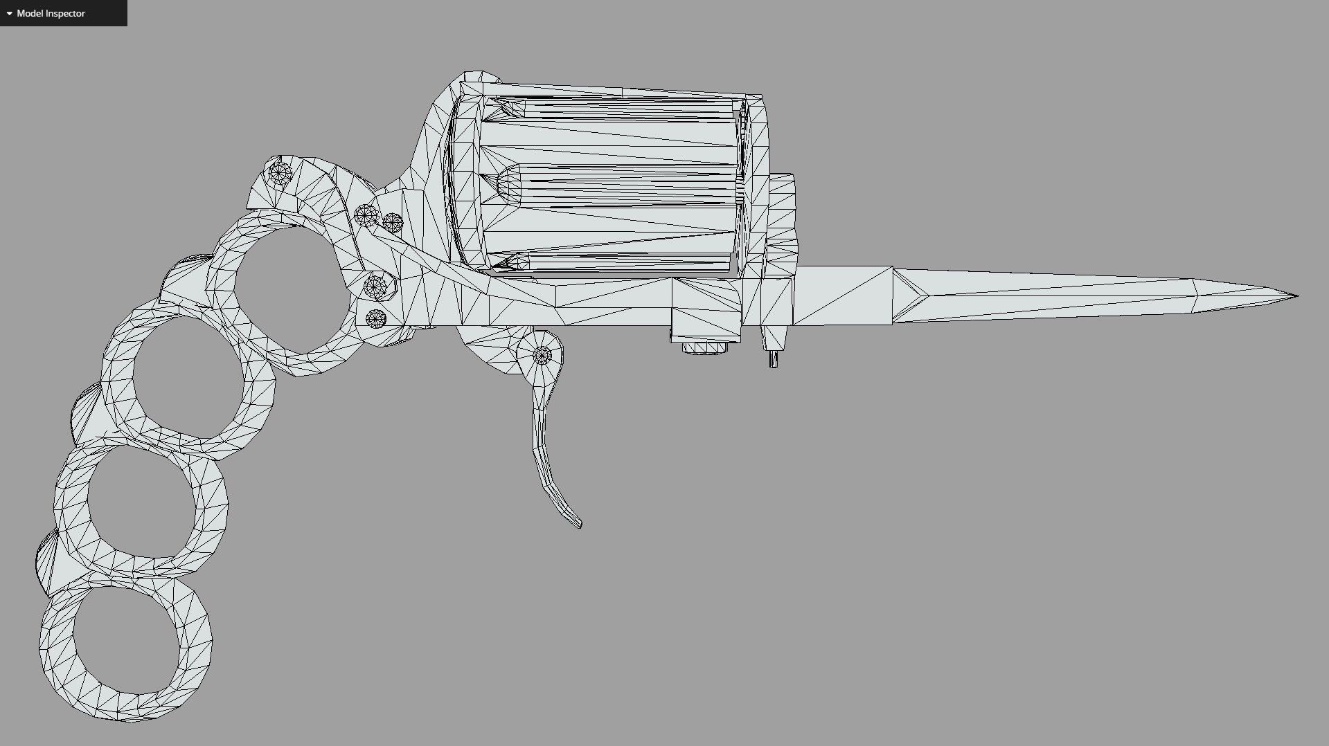 Strange Guns Collection Low-poly 3D model_7