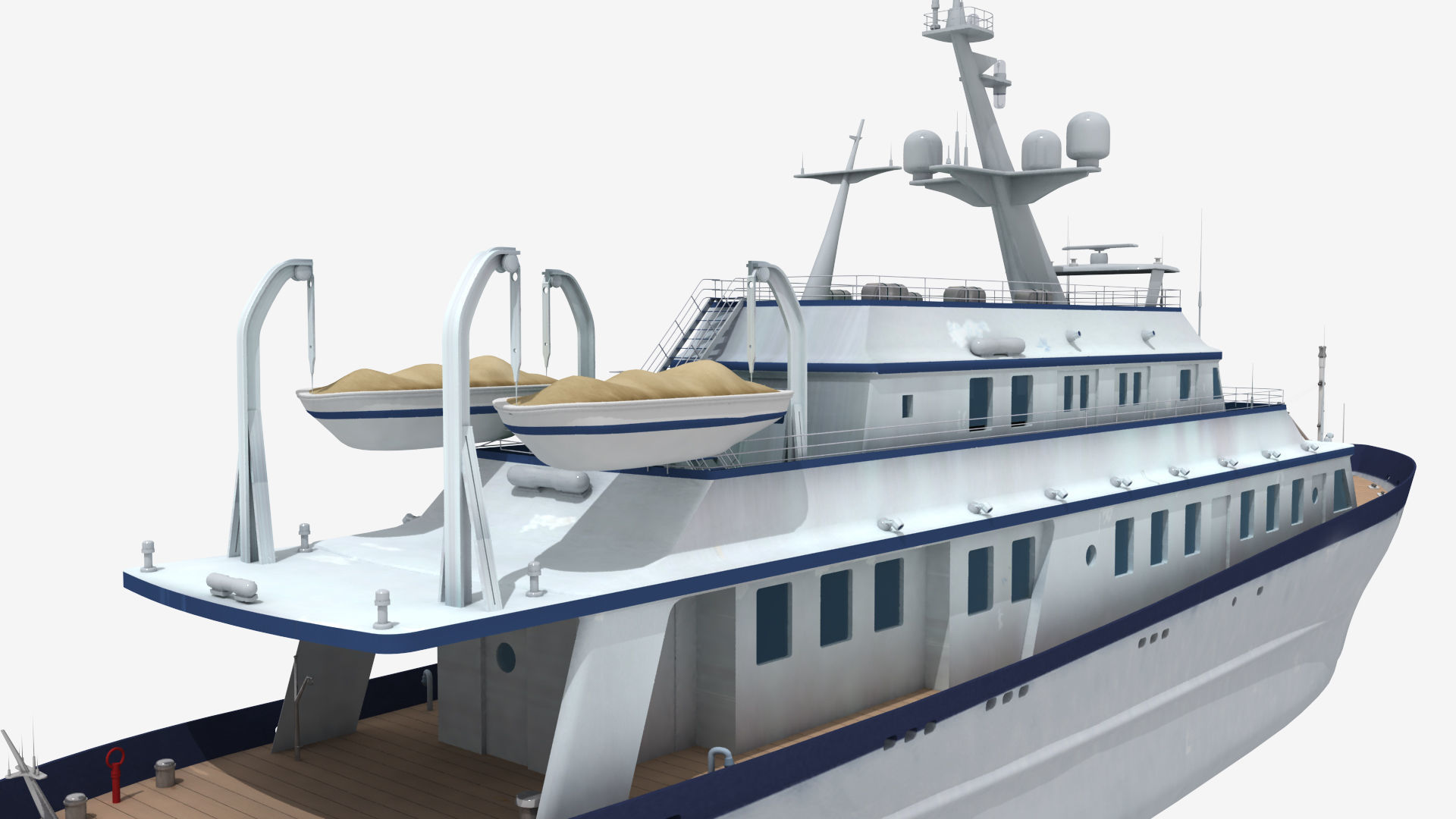 A passenger ship 3D model_7