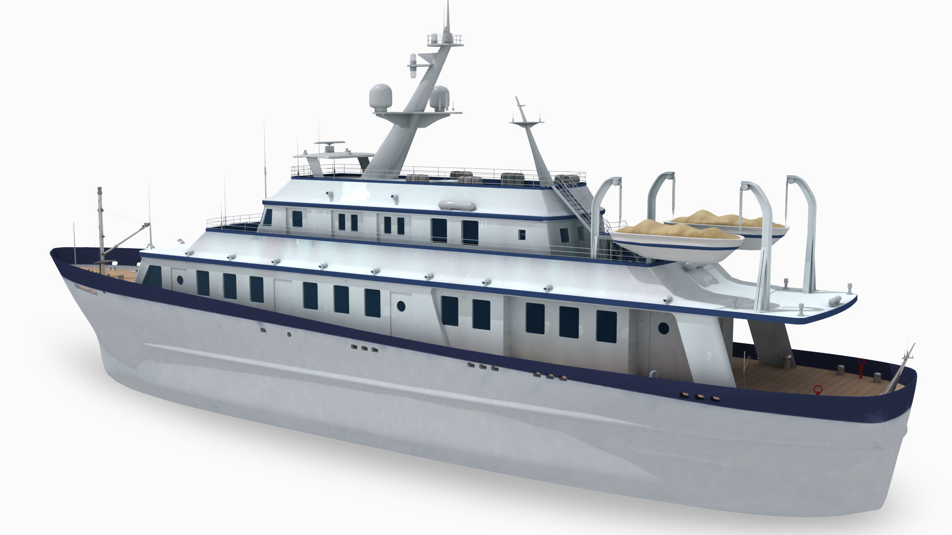 A passenger ship 3D model_4