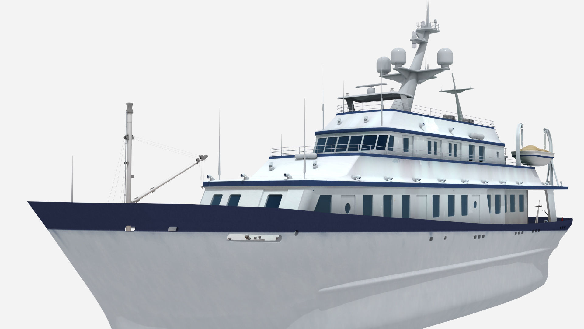 A passenger ship 3D model_1