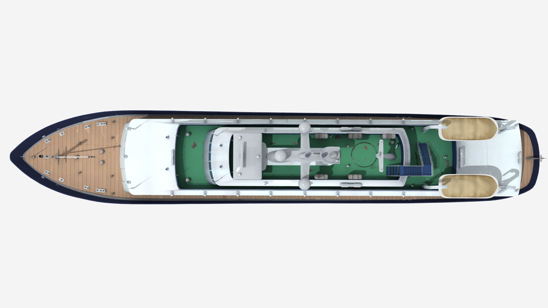 A passenger ship 3D model_11