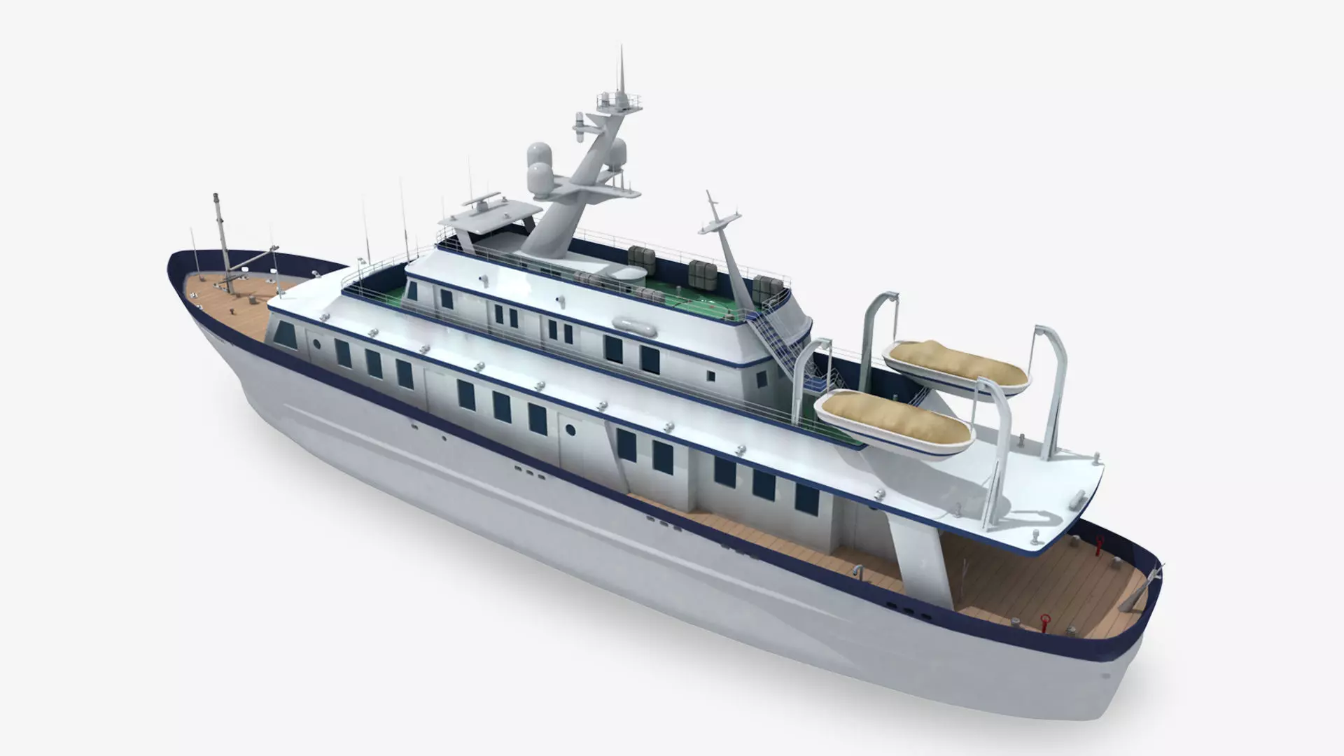 A passenger ship 3D model_0