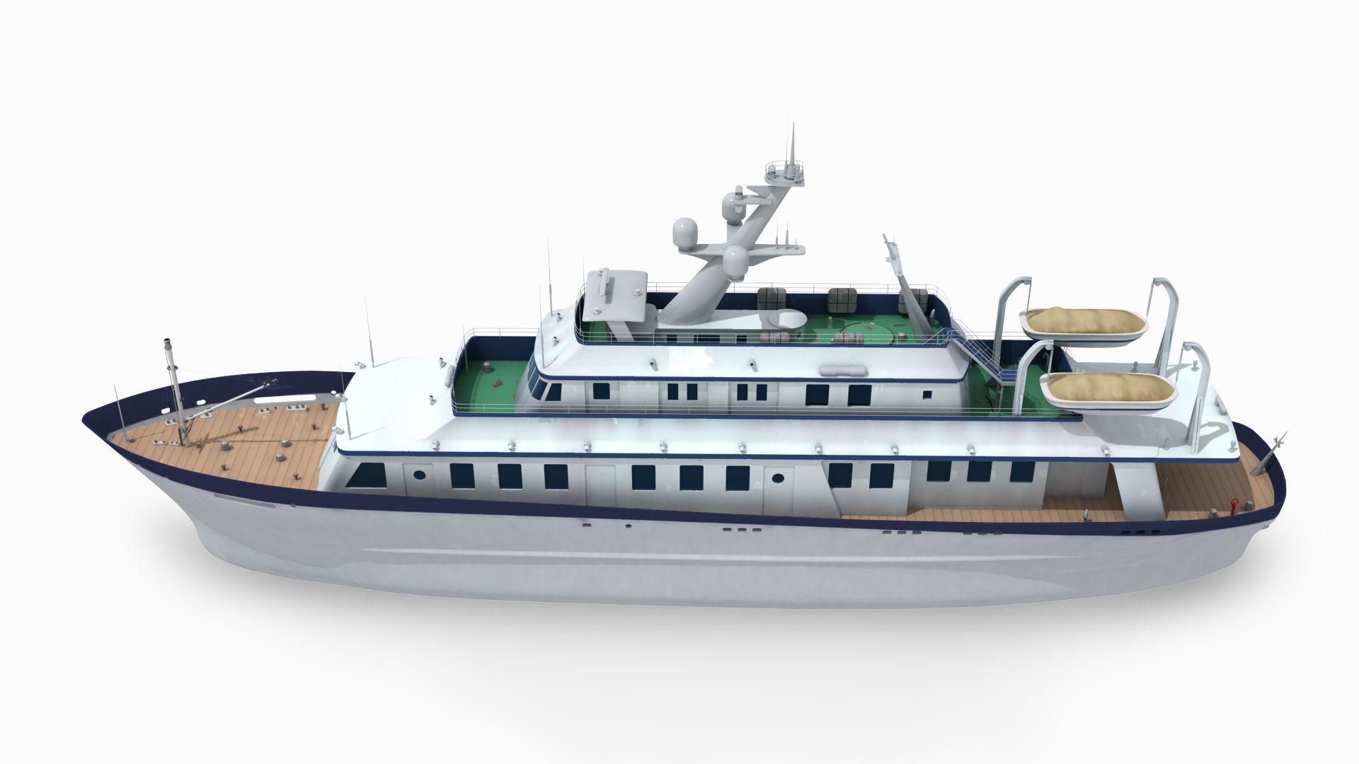 A passenger ship 3D model_3