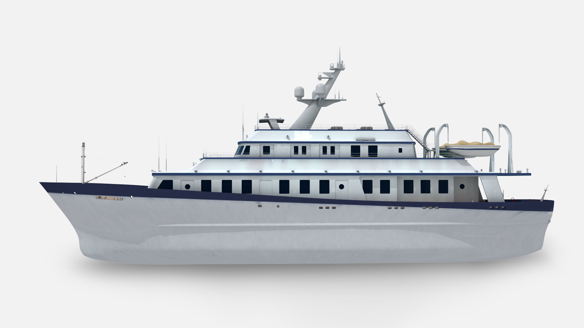 A passenger ship 3D model_2