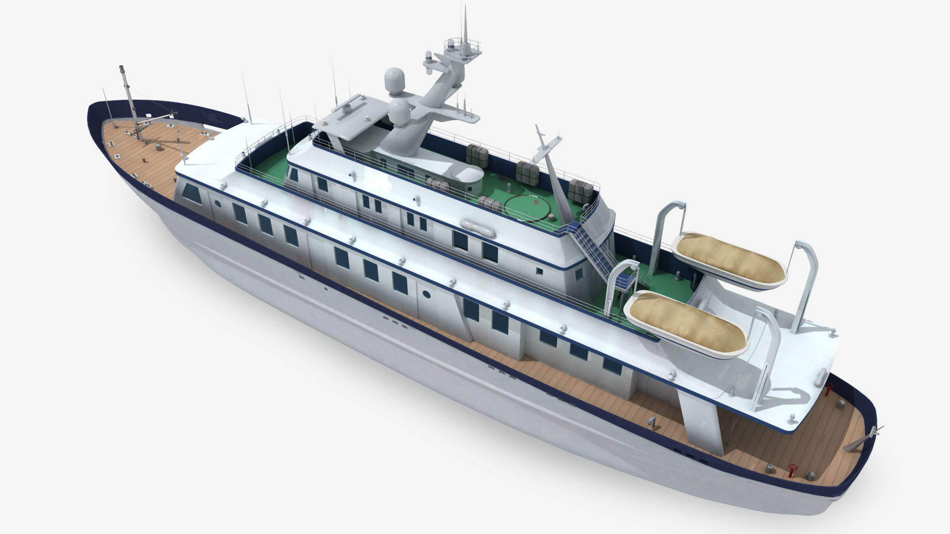 A passenger ship 3D model_5