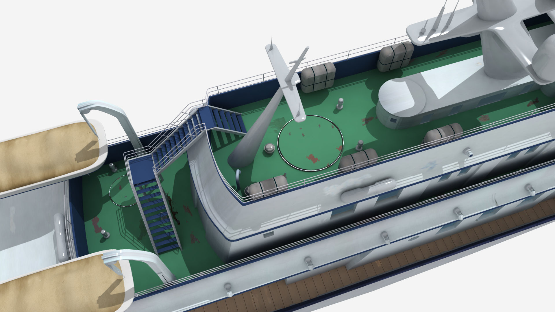 A passenger ship 3D model_6