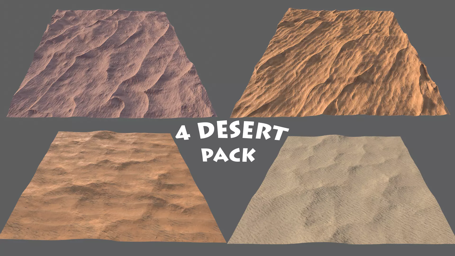 DESERT PACK LowPoly GameReady Low-poly 3D model_0