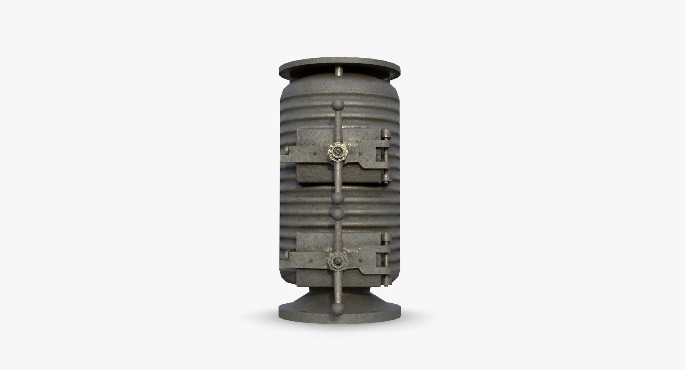 Bunker Stove WWII Low-poly 3D model_6