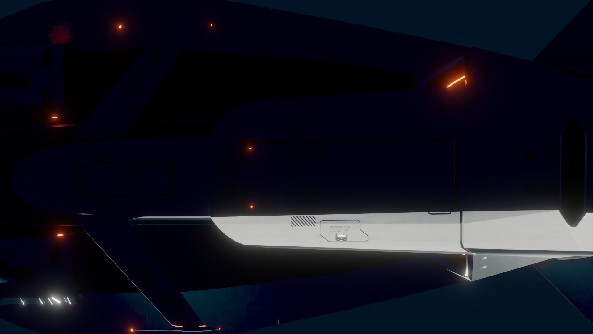 Sillage - space frigate - 3D spaceship model Low-poly 3D model_8