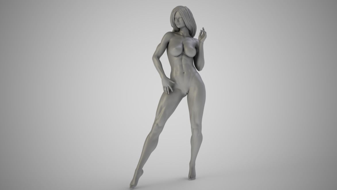 Art Pose 9 3D print model_1