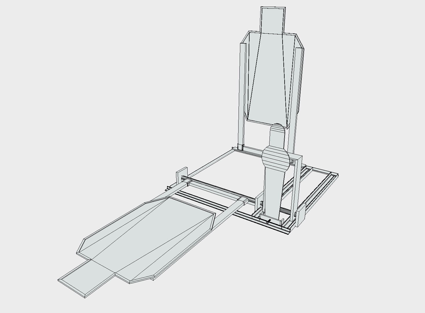 Police Shooting Target Low-poly 3D model_5
