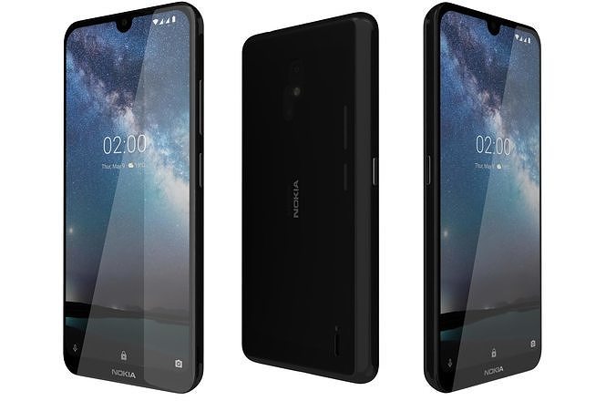 Nokia 2 2 Black 3D model