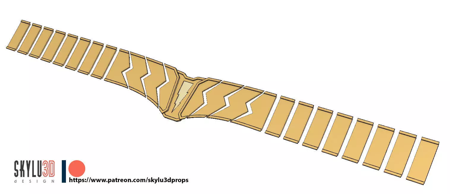 Shazam Belt 3d print STL 3D print model_0