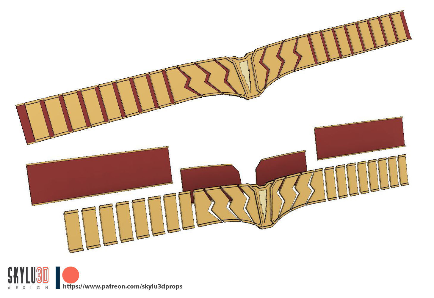 Shazam Belt 3d print STL 3D print model_1