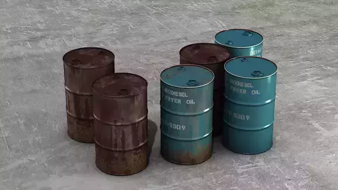 oil barrel set 01